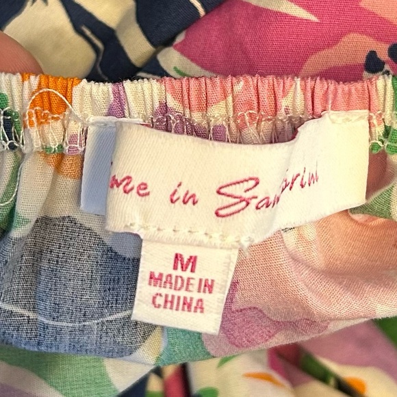 Meet Me In Santorini Medium Floral Flutter Sleeve Tie Back Cut Out Maxi Dress - Picture 5 of 9